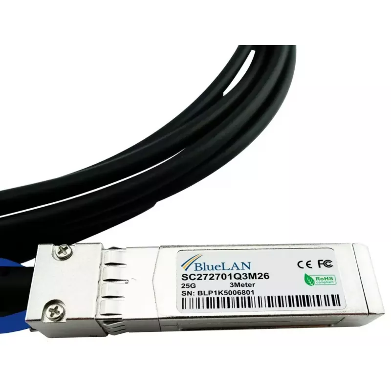 Kabel SFP28 DAC BlueOptics SFP28-DAC-5M-AT 5m Męski/Męski