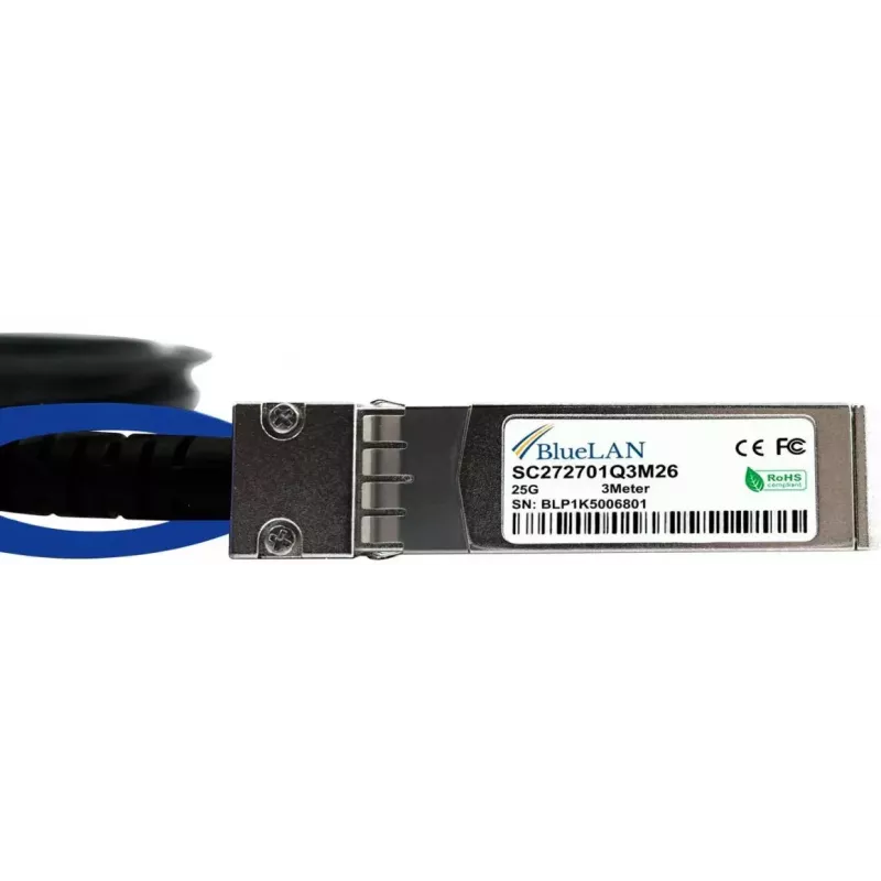 Kabel SFP28 DAC BlueOptics SFP28-DAC-5M-PS-BL 5m Męski/Męski
