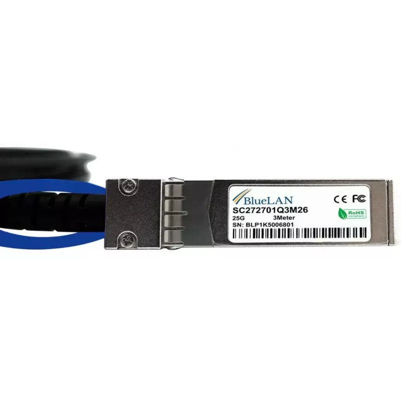 Kabel SFP28 DAC BlueOptics SFP28-DAC-5M-UQ 5m Męski-Męski