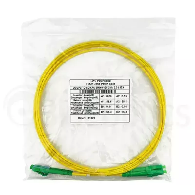 BlueOptics SFP3131BU2MM InfiniBand kabel światłowodowy 2 m LC Żółty