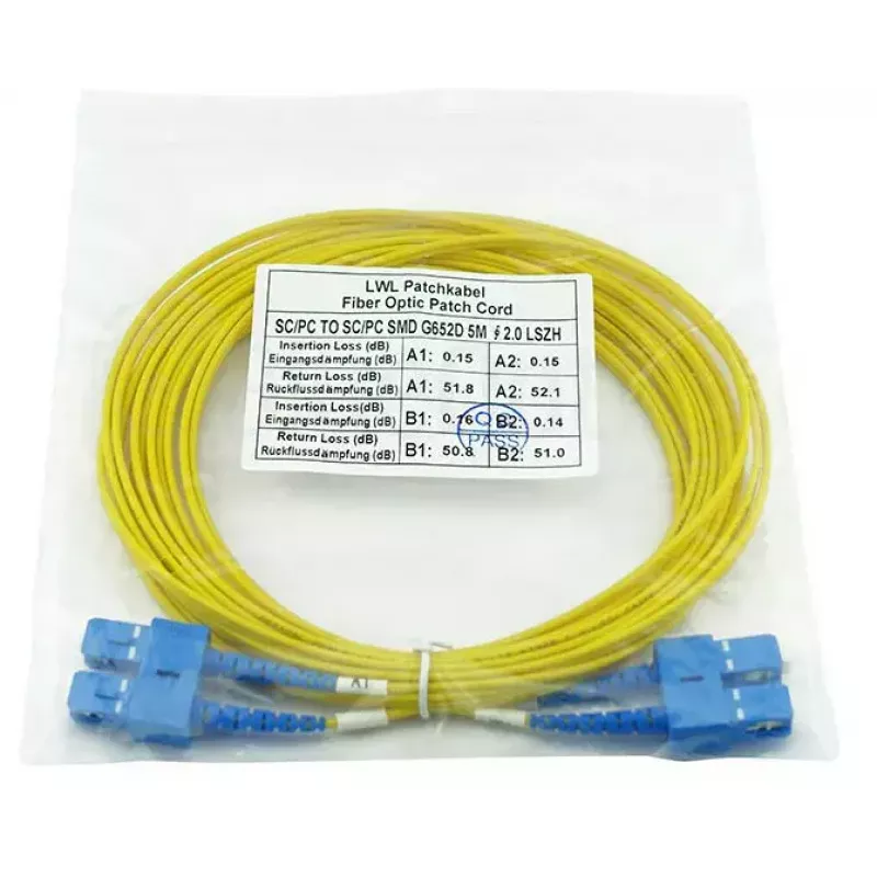 BlueOptics SFP3232BU30MK InfiniBand kabel światłowodowy 30 m SC żółty