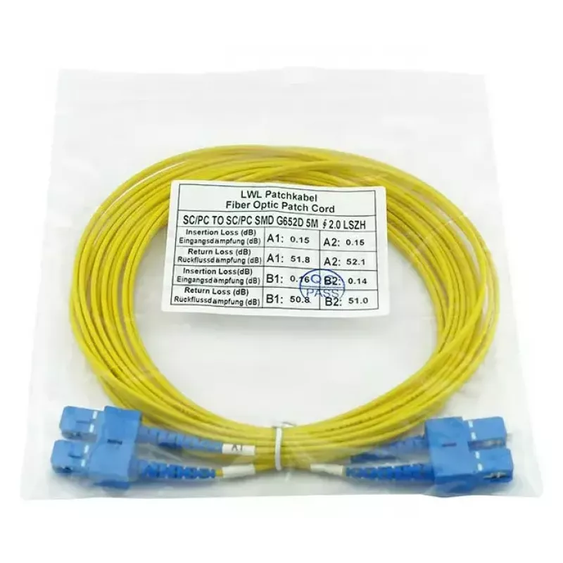 BlueOptics SFP3232BU50MK Kabel światłowodowy InfiniBand 50m SC Żółty