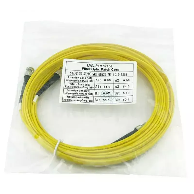 Kabel światłowodowy BlueOptics SFP3333BU7.5MK 7,5 m ST Żółty