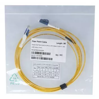 Kabel światłowodowy BlueOptics SFP9131BU1MK CS LC OS2 1 m Żółty