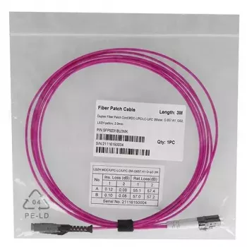 Kabel światłowodowy BlueOptics SFP9231FU1MK MDC LC OM4 1 m magenta