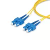 StarTech.com 2m (6.6ft) SC do SC (UPC) OS2 Jednomodowy Dupleksowy Kabel Światłowodowy, 9/125µm, 40G/100G Zipcord, Niewrażliwy na Zgięcia, Niskie Tłumienie Wkładki - LSZH Kabel Krosowy