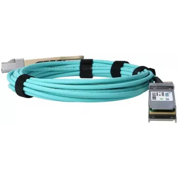 Kabel sieciowy BlueOptics SPTMJP1PMCDF005-BO QSFP28 AOC 5m Niebieski