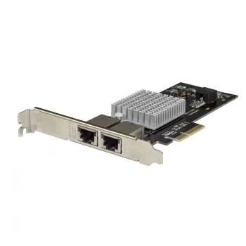 Karta sieciowa PCIe 10G z dwoma portami StarTech.com - Intel-X550AT 10GBASE-T i NBASE-T PCI Express Network Interface Adapter 10/5/2.5/1GbE Multi Gigabit Ethernet 5-prędkościowa karta NIC LAN