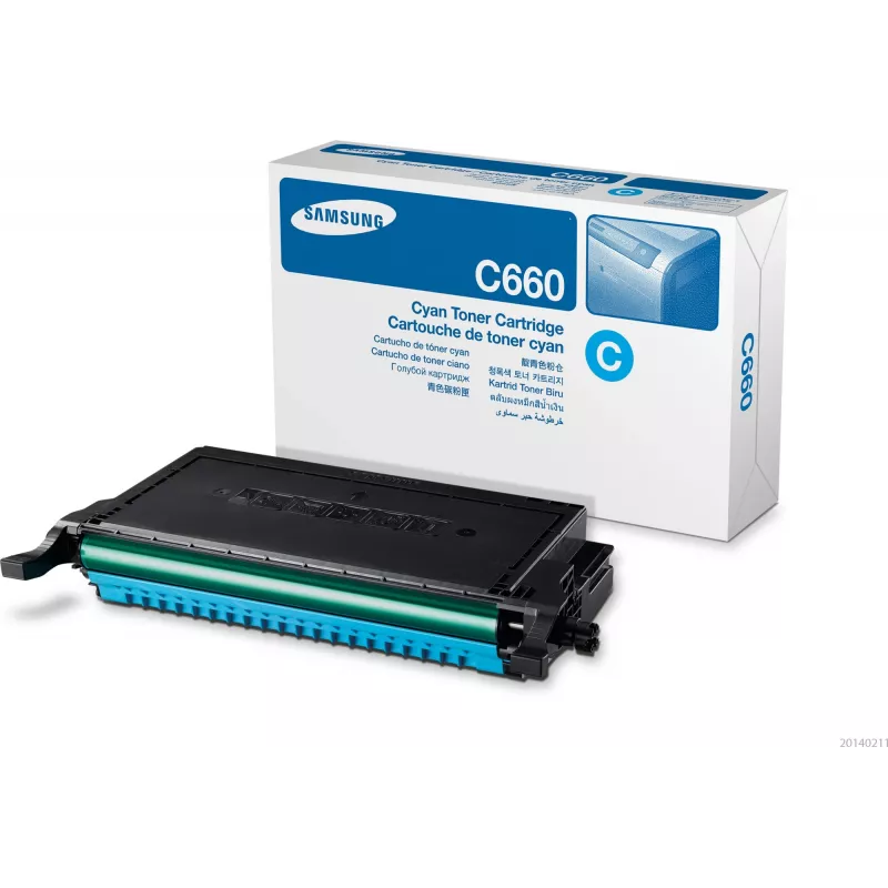 Samsung CLP-C660B Pojemny wkład z tonerem cyjan, 2000 stron, cyjan, 1 szt.
