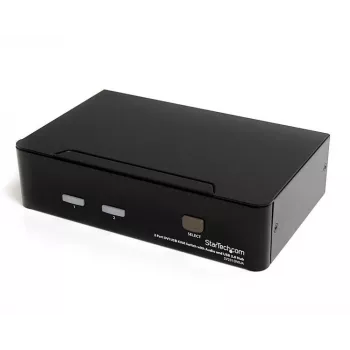 StarTech.com 2-portowy przełącznik KVM DVI USB z audio i hubem USB 2.0