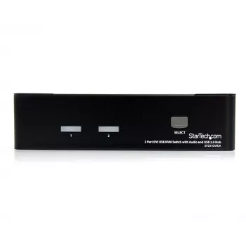 StarTech.com 2-portowy przełącznik KVM DVI USB z audio i hubem USB 2.0
