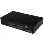 Przełącznik KVM StarTech.com 4-portowy USB DisplayPort z audio, 3840 x 2400 pikseli, czarny
