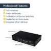 Przełącznik KVM StarTech.com 4-portowy USB DisplayPort z audio, 3840 x 2400 pikseli, czarny