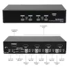 Przełącznik KVM StarTech.com 4-portowy USB DisplayPort z audio, 3840 x 2400 pikseli, czarny