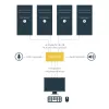 Przełącznik KVM StarTech.com 4-portowy USB DisplayPort z audio, 3840 x 2400 pikseli, czarny
