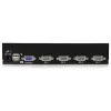 StarTech.com 4-portowy przełącznik KVM USB do montażu w szafie rack 1U z OSD, 1920 x 1440 pikseli, montaż w szafie rack, 5,4 W, 1U, czarny