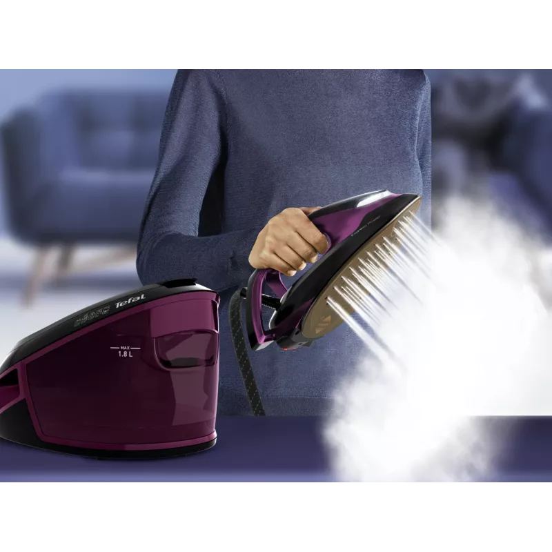 Tefal Express Vision SV8152 2800 W 1.8 L stopa Durilium AirGlide Autoclean Fioletowy, Czarny