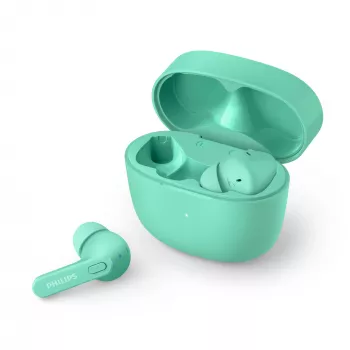 Słuchawki Philips 2000 series TAT2206GR/00 True Wireless Stereo (TWS) douszne, rozmowy/muzyka, Bluetooth, turkusowe