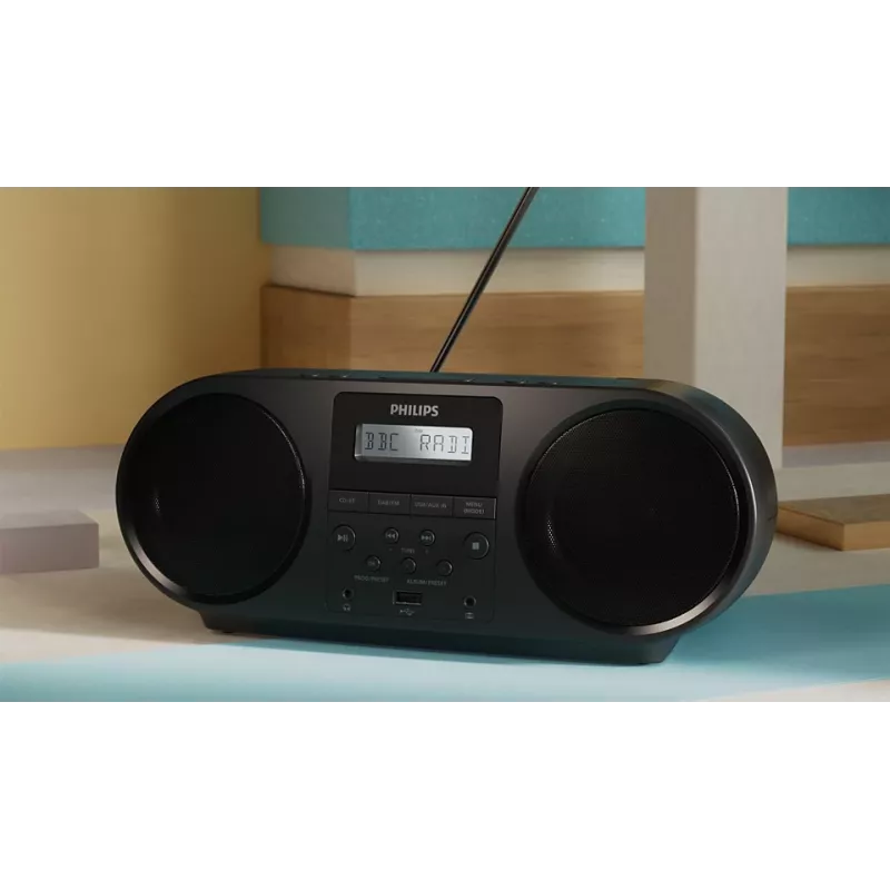 Philips TAZ6000/10 Odtwarzacz CD Czarny Przenośny odtwarzacz CD
