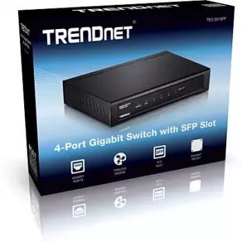 Niezarządzalny przełącznik sieciowy Trendnet TEG-S51SFP