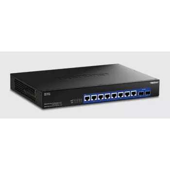 Niezarządzalny przełącznik Trendnet TEG-S7102 10G Ethernet 8 portów Czarny