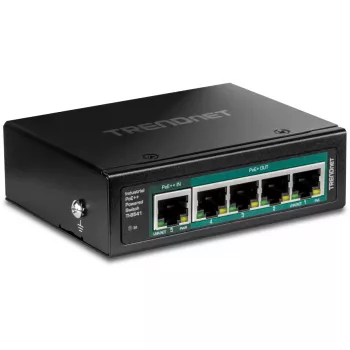Przełącznik sieciowy TRENDnet TI-B541 Niezarządzalny 5-portowy Gigabit Ethernet (10/100/1000) z PoE, czarny