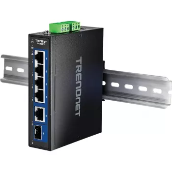 Trendnet TI-G50611 Przemysłowy niezarządzalny 6-portowy przełącznik Ethernet 2.5G z obsługą SFP 10G