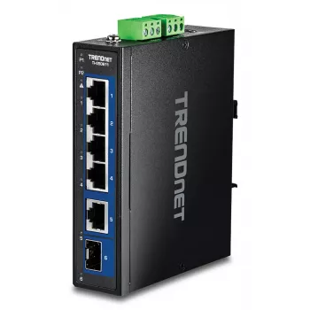 Trendnet TI-G50611 Przemysłowy niezarządzalny 6-portowy przełącznik Ethernet 2.5G z obsługą SFP 10G