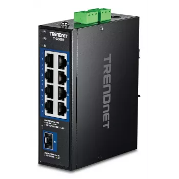 TRENDnet TI-G5091 Przemysłowy niezarządzalny 9-portowy przełącznik Ethernet 2.5G z portem 10G SFP+