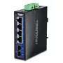 Niezarządzalny przełącznik Gigabit Ethernet TRENDnet TI-G51SC, 4x RJ-45 10/100/1000, przepustowość 10 Gbit/s, 2000 MAC, 9–60 V, montaż naścienny