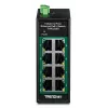 Niezarządzalny przełącznik Fast Ethernet PoE TRENDnet TI-PELC80 — 8x 10/100 Mbps RJ-45, IEEE 802.3af/at, 48–56 V DC, montaż naścienny