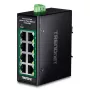 Niezarządzalny przełącznik Fast Ethernet PoE TRENDnet TI-PELC80 — 8x 10/100 Mbps RJ-45, IEEE 802.3af/at, 48–56 V DC, montaż naścienny