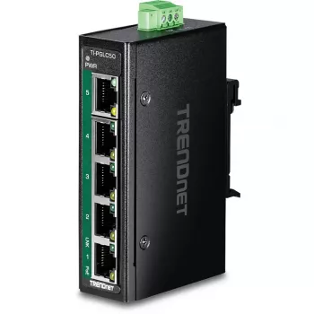 TRENDnet TI-PGLC50 Przemysłowy niezarządzalny 5-portowy Gigabit Ethernet PoE+ Switch