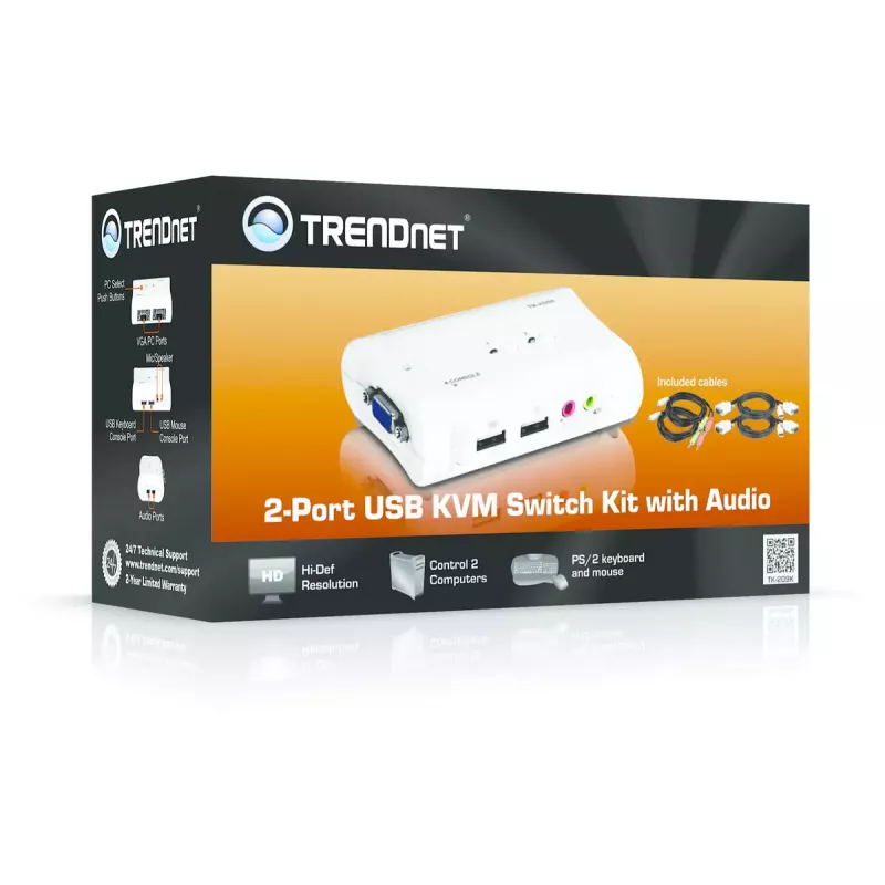 Przełącznik KVM Trendnet TK-209K
