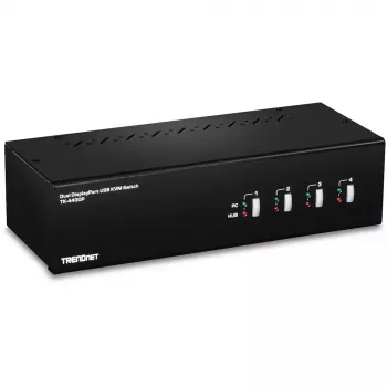 Przełącznik KVM Trendnet TK-440DP Czarny Srebrny
