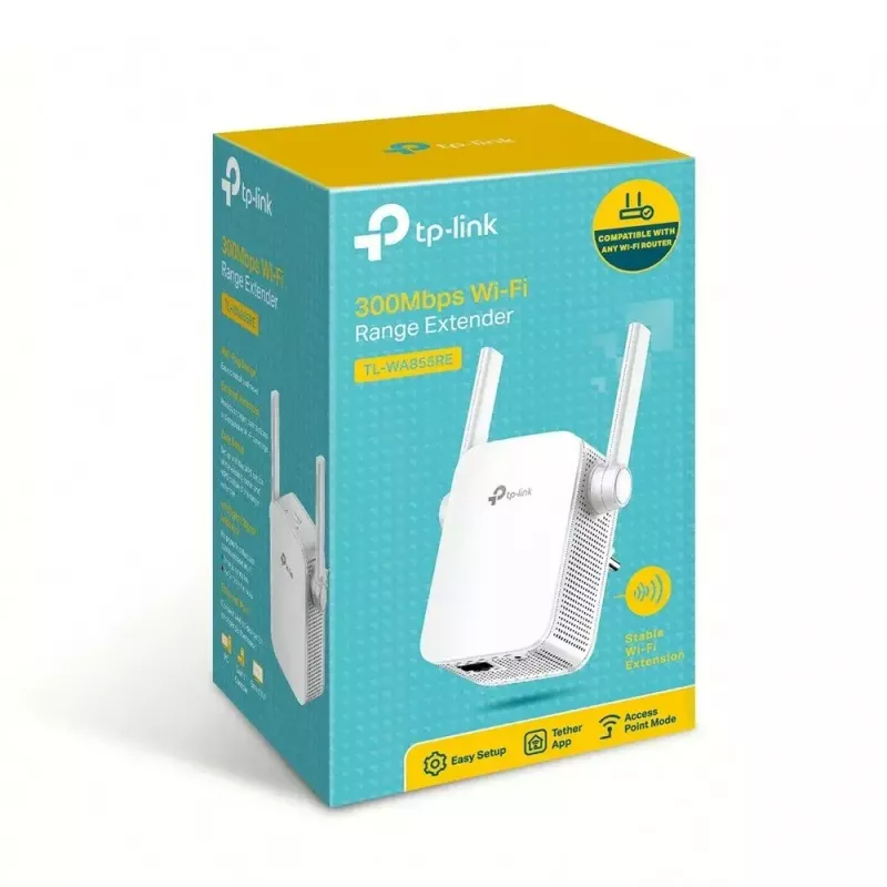 TP-LINK TL-WA855RE wzmacniacz sieciowy Nadajnik i odbiornik sieciowy Biały