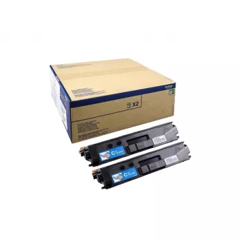 Toner Brother TN-329CTWIN cyjan, oryginalny, 2 szt., wydajność 12 000 stron