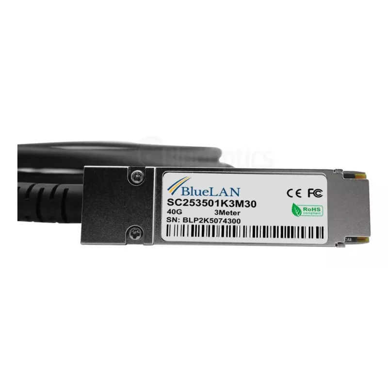 BlueLAN QSFP DAC SC253501K3M30 3m 4xSFP+ Czarny