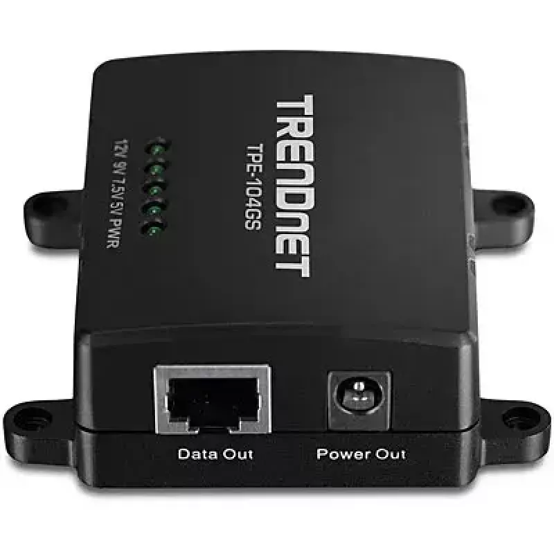 Rozgałęźnik sieciowy Trendnet TPE-104GS Czarny Power over Ethernet PoE