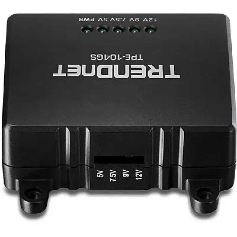 Rozgałęźnik sieciowy Trendnet TPE-104GS Czarny Power over Ethernet PoE