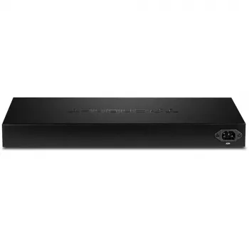 Przełącznik zarządzalny Trendnet TPE-1620WSF to przełącznik L2/L3 Gigabit Ethernet z 20 portami, obsługujący Power over Ethernet (PoE). Oferuje przepustowość przełączania 40 Gbps i budżet PoE 370 W.