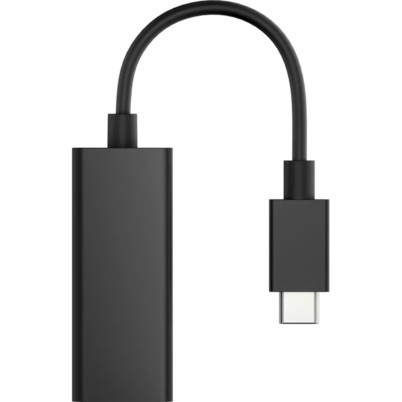 HP USB-C do RJ45 Adapter, USB Type-C, RJ-45, Męskie, Czarny, Biznes, Windows 10, Windows 7, Windows 8, Windows 8.1