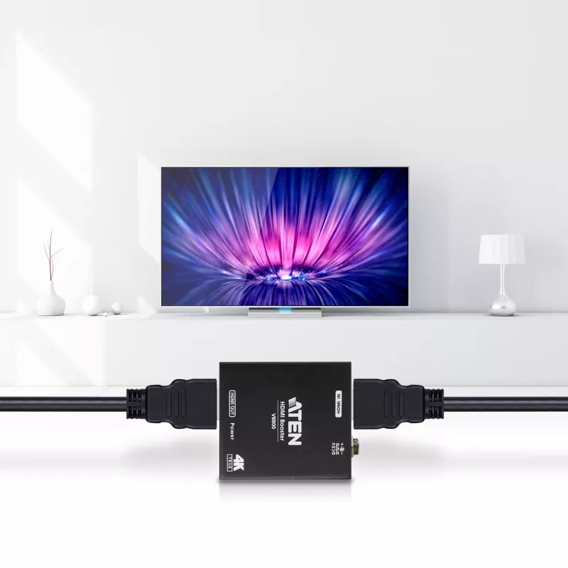 ATEN True 4K HDMI Booster z 4K2K @60Hz (4;4;4), do 40m (kaskadowanie)