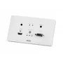 Nadajnik ATEN HDMI i VGA HDBaseT z płytą ścienną EU / PoH (4K@100m) (HDBaseT Klasa A)