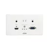 Nadajnik ATEN HDMI i VGA HDBaseT z płytą ścienną EU / PoH (4K@100m) (HDBaseT Klasa A)