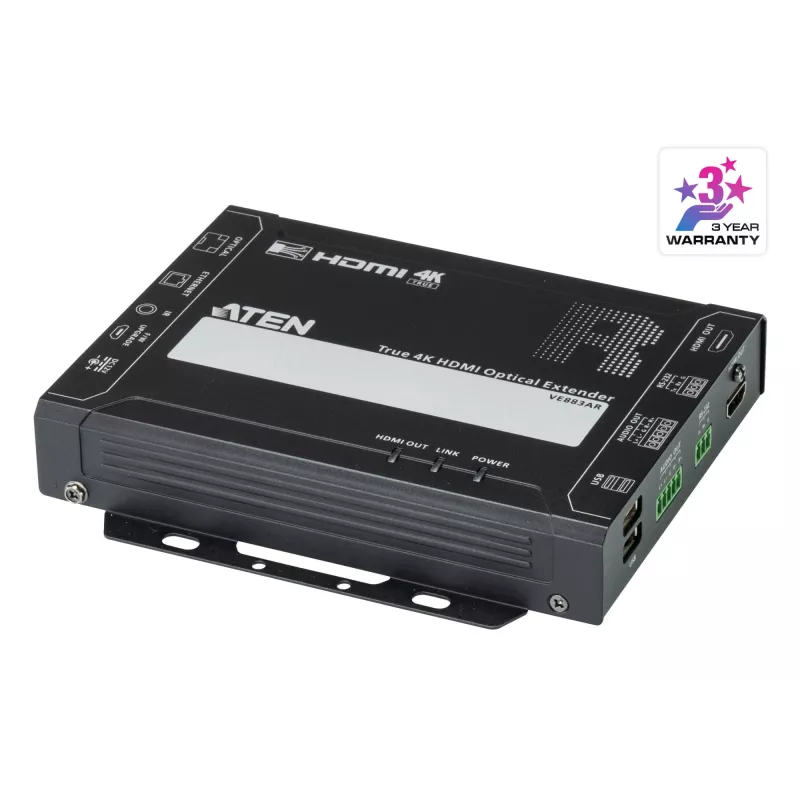 Nadajnik i odbiornik AV ATEN VE883AK2 True 4K HDMI Optical Extender 4K@300m 10km
