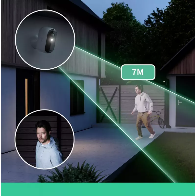 Kamera IP Arlo Essential 2K 2560 x 1440 Bezprzewodowa Wewnętrzna/Zewnętrzna