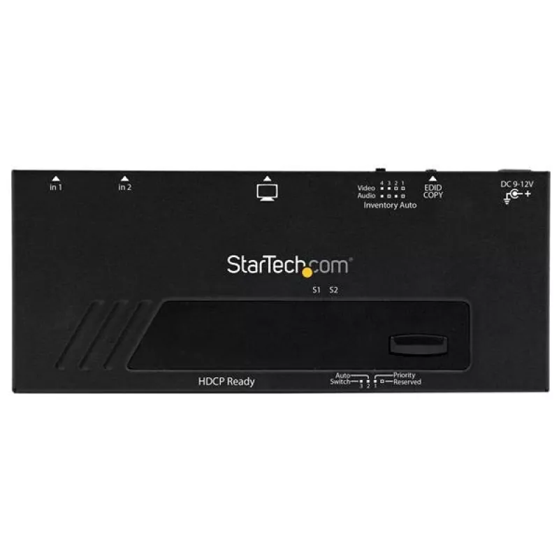 Przełącznik HDMI 2-portowy StarTech.com z automatycznym i priorytetowym przełączaniem - 1080p