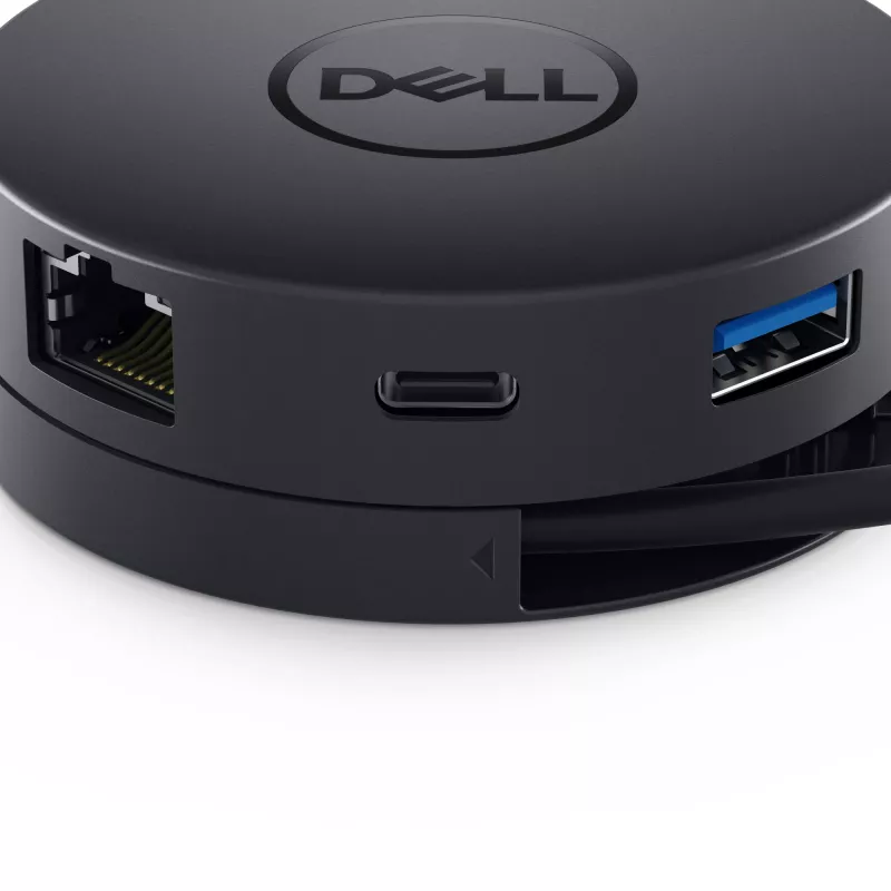 DELL DA300 Przewodowy USB 3.2 Gen 2 (3.1 Gen 2) Type-C Czarny