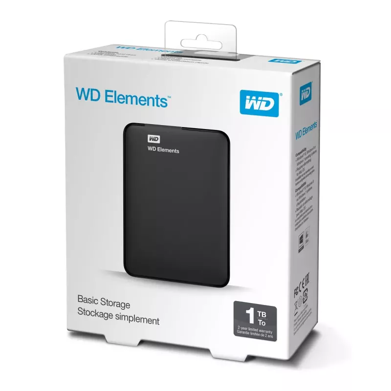 Zewnętrzny dysk twardy Western Digital 1 TB 3.2 Gen 1 WD Elements Portable